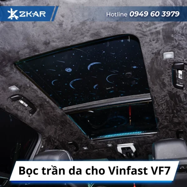 Bọc trần da cho Vinfast VF7