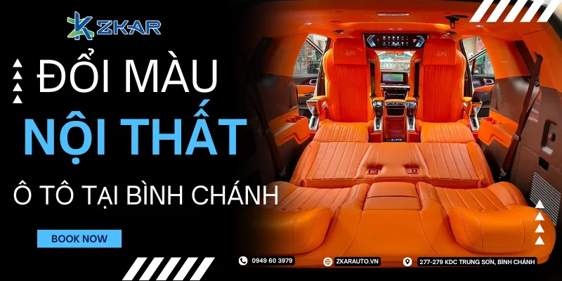 Đổi màu nội thất ô tô tại Huyện Bình Chánh - Giá siêu ưu đãi