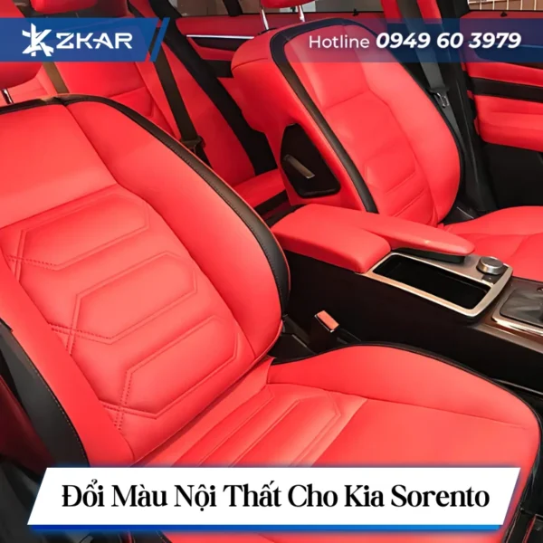 Đổi màu nội thất cho Kia Sorento