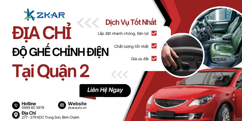 Trung tâm độ ghế chỉnh điện tại Quận 2 - Nhanh chóng, tiện lợi