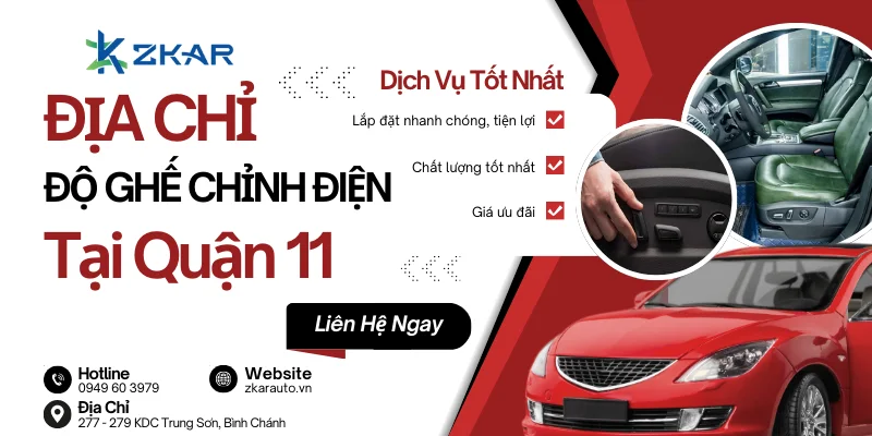 Trung tâm độ ghế chỉnh điện tại Quận 11 - Nhanh chóng, tiện lợi