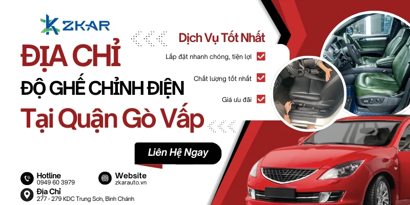 Trung tâm độ ghế chỉnh điện tại Quận Gò Vấp - Nhanh chóng, tiện lợi