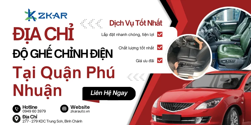 Trung tâm độ ghế chỉnh điện tại Phú Nhuận - Nhanh chóng, tiện lợi