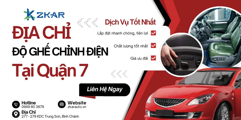 Trung tâm độ ghế chỉnh điện tại Quận 7 - Nhanh chóng, tiện lợi