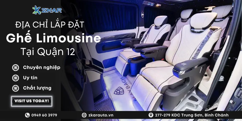 Độ ghế Limousine cho ô tô tại Quận 12 | Giá tốt - Thi công nhanh