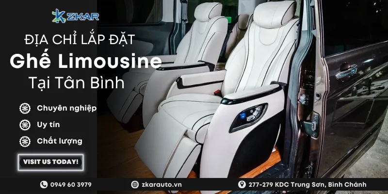 Độ ghế Limousine cho ô tô tại Tân Bình | Giá tốt - Thi công nhanh