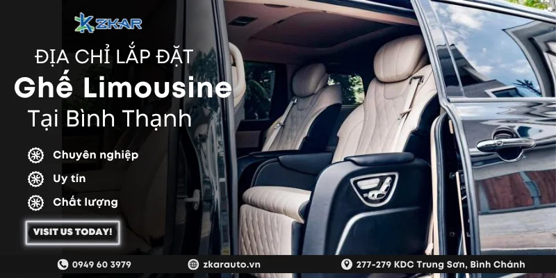 Độ ghế Limousine ô tô tại Bình Thạnh | Giá tốt - Thi công nhanh