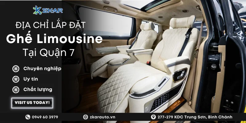 Độ ghế Limousine cho ô tô tại Quận 7 | Giá tốt - Thi công nhanh