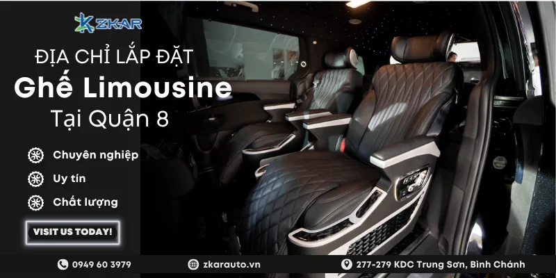 Độ ghế Limousine cho ô tô tại Quận 8 | Giá tốt - Thi công nhanh