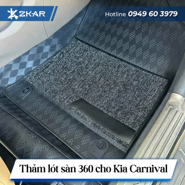 Thảm lót sàn 360 cho Kia Carnival