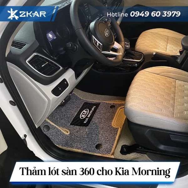 Thảm lót sàn 360 cho Kia Morning