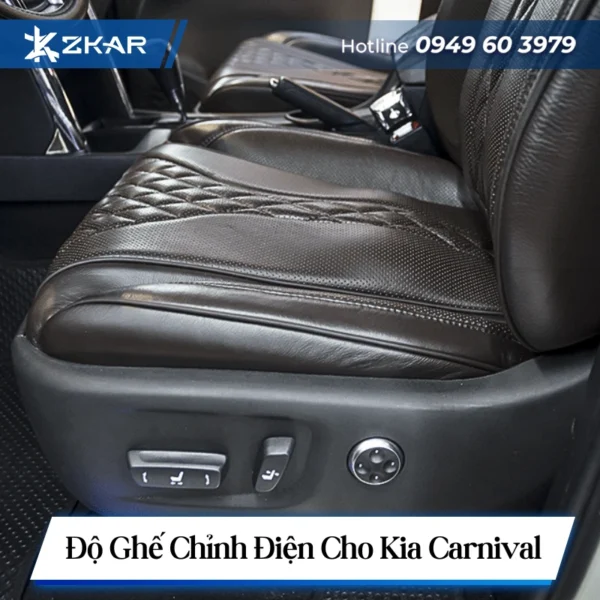 Ghế chỉnh điện cho Kia Carnival - Thoải mái trên mọi cung đường