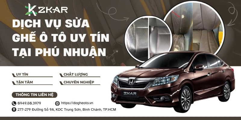 Sửa chữa ghế ô tô chuyên nghiệp tại Phú Nhuận